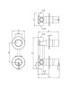 Deante Silia Bateria wannowo-prysznicowa podtynkowa titanium BQSD44P